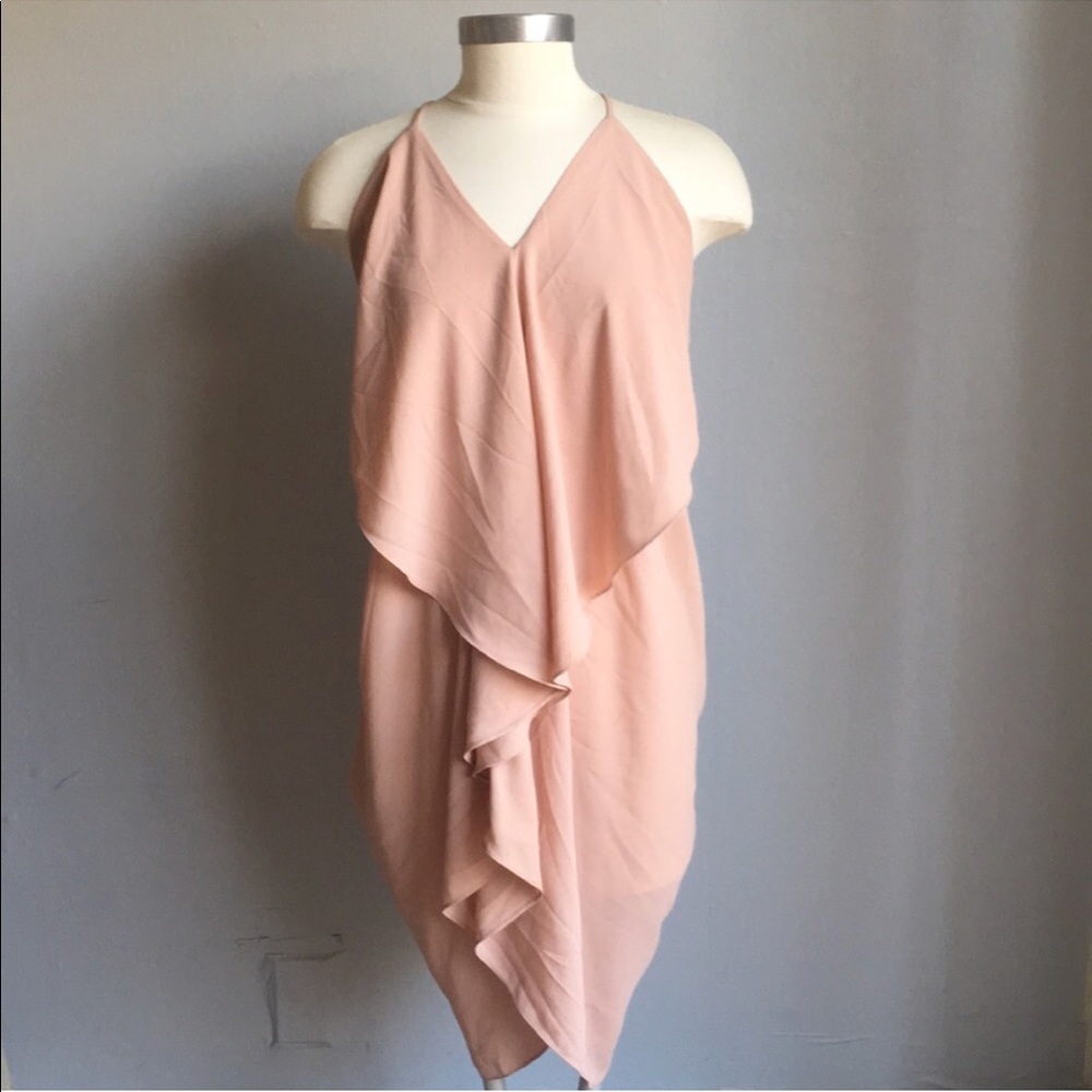 ANGL layered pink dress
